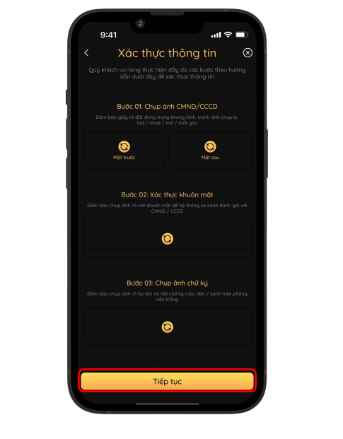 Bước 9: Tạo mật khẩu bảo mật cho tài khoản
